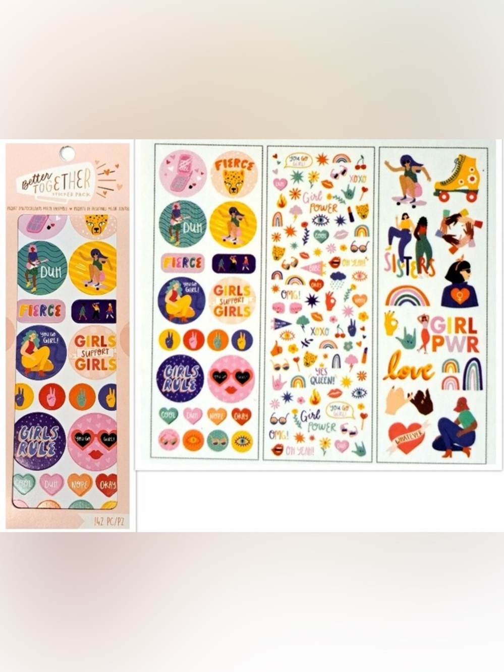 💜 Better Together Stickers Girl Power Female Empowerment